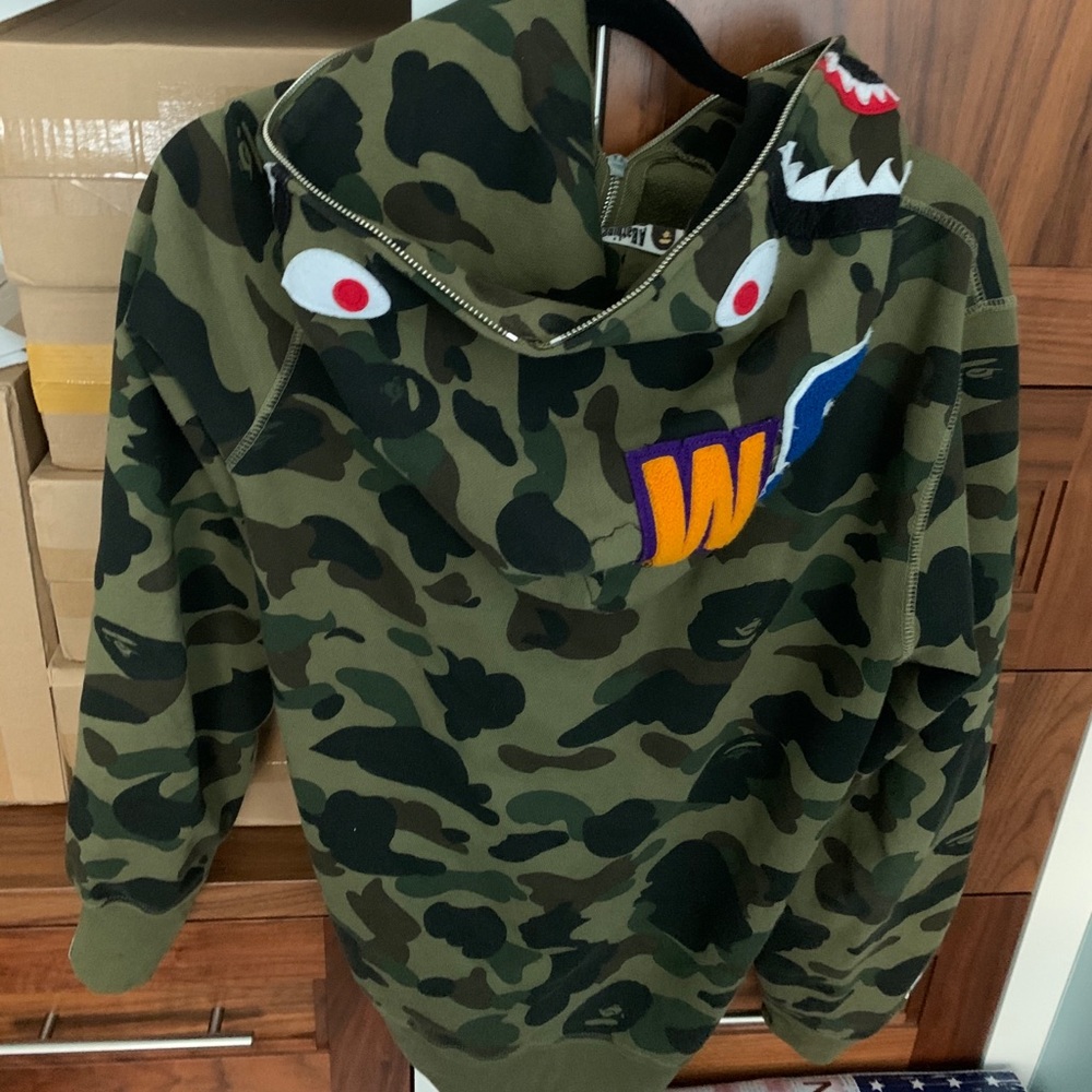 BAPE 1st camo zip up